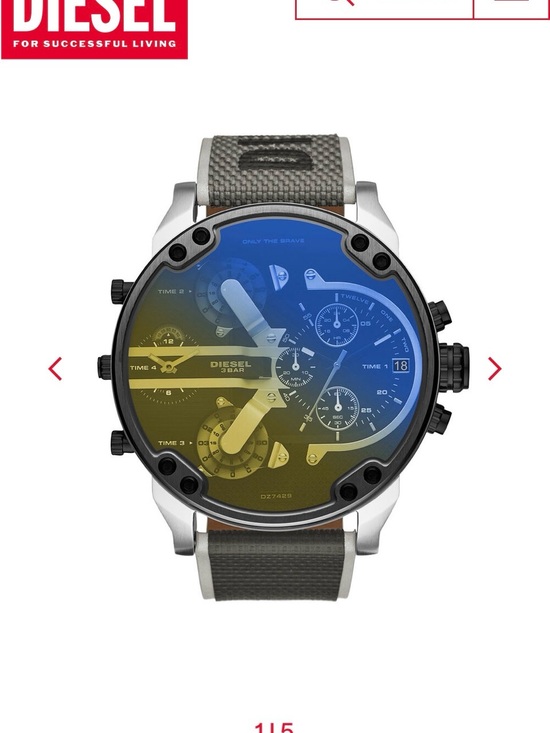 Diesel Other - Diesel Mr Daddy 2.0 Chronograph Quartz Nylon Strap Watch 57mm